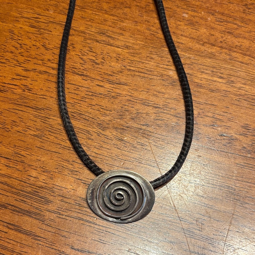 Julie Howison Artisan Spiral Pendant Necklace in Sterling Silver